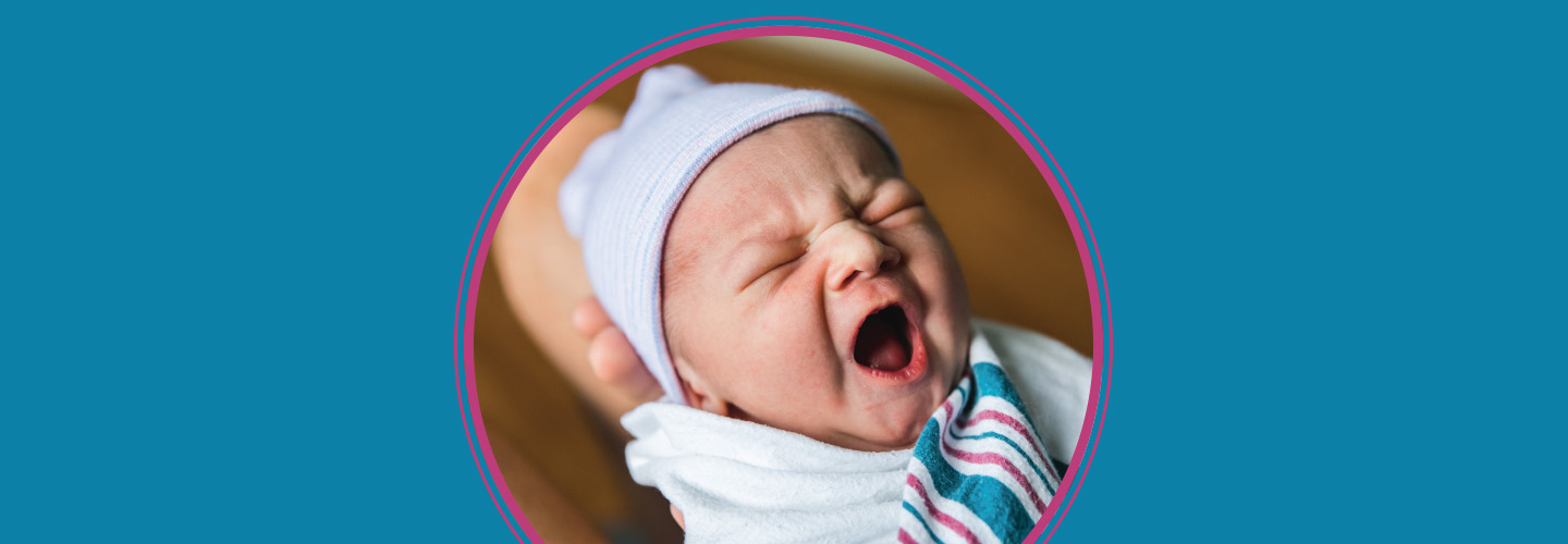 Image of a crying newborn