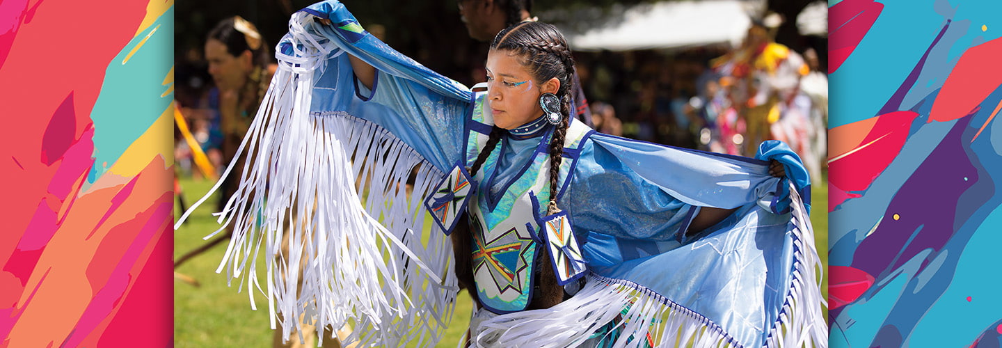 A dancer at a Nansemond Indian Nation powwow
