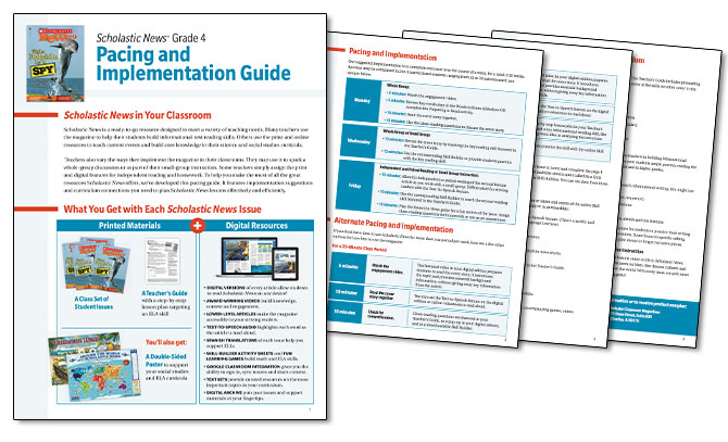 Scholastic News Pacing and Implementation Guide